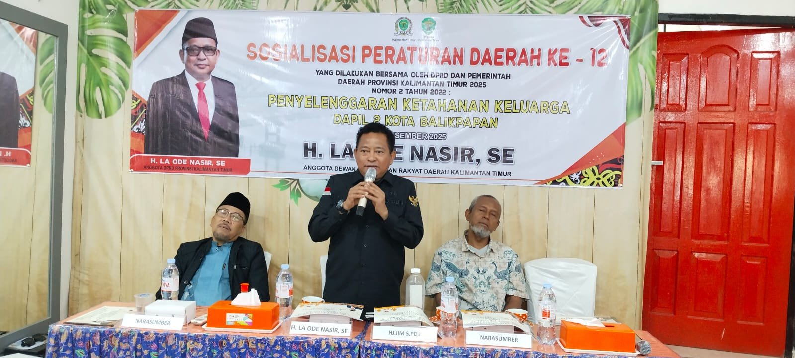 H. La Ode Nasir Gelar Sosialisasi Perda ke-12, Dorong Kesadaran Hukum Warga Karang Rejo